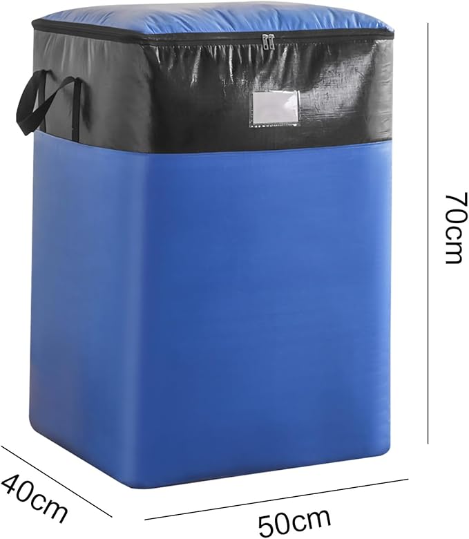 Upgrade Moving Bags Heavy Duty Extra Large,Heavy-Duty Storage Bags – Alternative to Moving Boxes, Plastic Storage Bins, Mattress Bags for Moving & College Essentials (blue, 140L)