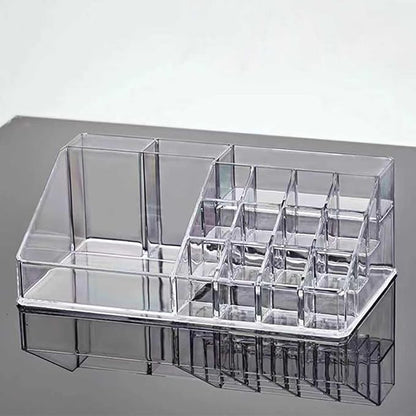 Lipstick Organizer and Storage, 16 Slots Clear Case Display Rack Holder (QX154)