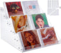 Acrylic CD Holder 6 Layers Storage Organizer CD Cases Nail Polishes Storage Holder Stand Cosmetic Organizer Rack Acrylic Makeup Display Shelf Clear Cosmetic Display Shelf for DVD Case