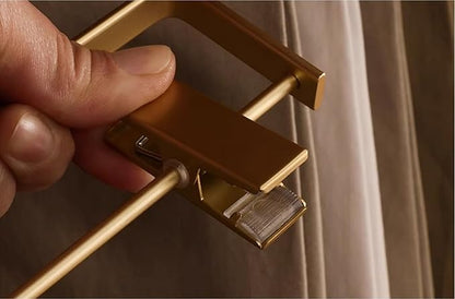 Premium Matte Gold Aluminum Pants Clip Hanger 10 Pack, Extra Smooth & Durable Metal Shirt Dress Aluminum Alloy Hanger,Clothing Support,Clothing Hang