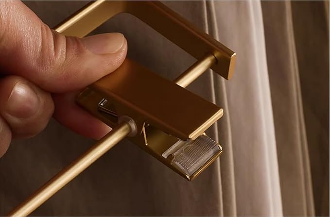 Premium Matte Gold Aluminum Pants Clip Hanger 100 Pack, Extra Smooth & Durable Metal Shirt Dress Aluminum Alloy Hanger,Clothing Support,Clothing Hang