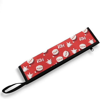 Cutlery Storage Bag Travel Silverware Case Utensil Pouch, Santa Claus