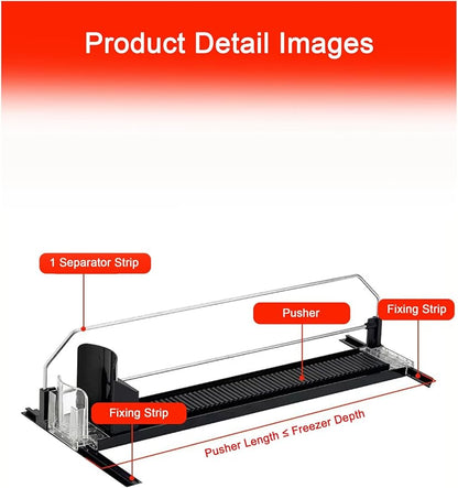 Beverage Can Holder for Fridge Soda Can Organizer，Automatic Forward Feed Ball-bearing Design(25 x 38 cm)