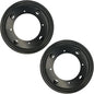 2 Packs 8'' Lazy Susan Hardware, Heavy Duty 5/16''Thick Turntable Bearing Swivel Pate for Rotating Table, Book Case, Serving Tray, Corner Shelves, Kitchen, DVD Tower, Shoe Rack, Black