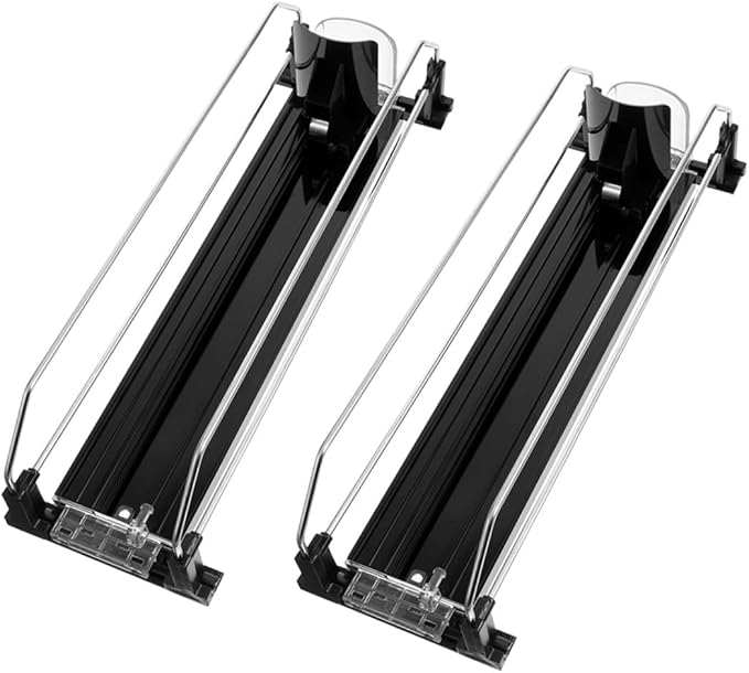 GALPADA 2pcs Automatic Pusher Soda Can Organizer Fridge Drinks Dispenser Refrigerator Beverage Organizer for Cans and Bottled Beverages Easy Install and Material