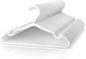 VILICK Plastic Kids Hangers - 50 Pack Non-Slip Baby Clothes Hangers for Closet, Toddler & Newborn Clothing Pants, Skirts, Coats (White)