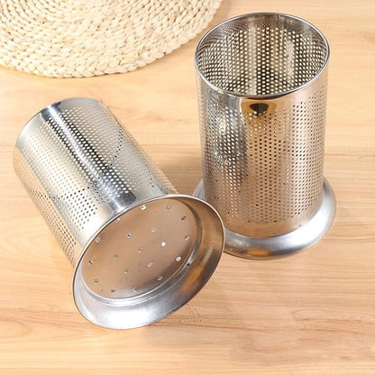 Cabilock 2Pcs Stainless Steel Chopstick Cages with Mesh Design Kitchen Tableware Drying Racks Holders for Utensils Premium Kitchen Supplies