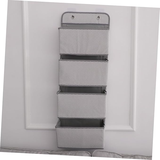 PRETYZOOM Over Door Pantry Organizer 4-Layer Hanging Closet Organizer Wall Hanging Bag Easy to Install