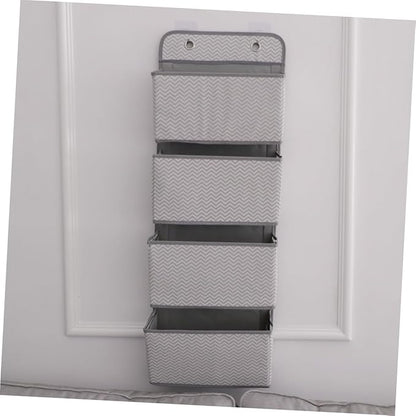 PRETYZOOM Over Door Pantry Organizer 4-Layer Hanging Closet Organizer Wall Hanging Bag Easy to Install