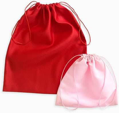 Lilac Satin Dust Bag - Extra Small to Extra Large - Silk peau de soie dust bag made in USA Light Purple (XL Landscape - 35x28")
