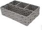 Toilet Paper Basket for Tank Topper,Woven Storage Box Cube Basket Bin Container, Shelf Cabinet(Grey 1pc) (14.17''L x 9.44''W x 3.93''H)