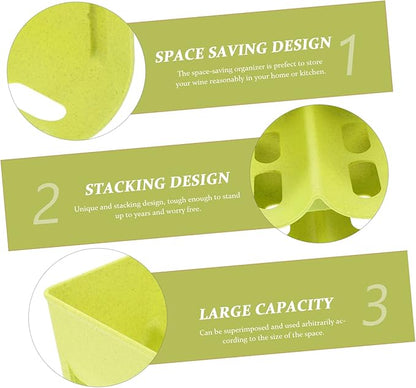 4pcs Stackable Can Organizer for Refrigerator and Pantry Storage Material Dispenser Rack Space-Saving Design for Beverages Soda and Wine
