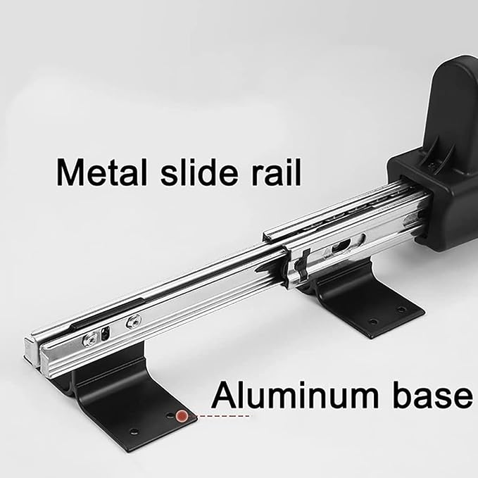 Heavy Duty Retractable Pull Out Pants Rack,Aluminum Alloy Pull Out Closet Valet Rod,Extendable Wardrobe Rail Tube for Hanging Clothes, Top Mount (Color : White, Battery *1 : 36cm)
