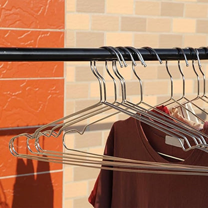 Hangers 20 Pack Metal Heavy Duty Wire Coat Non Slip Hangers Ultra Thin