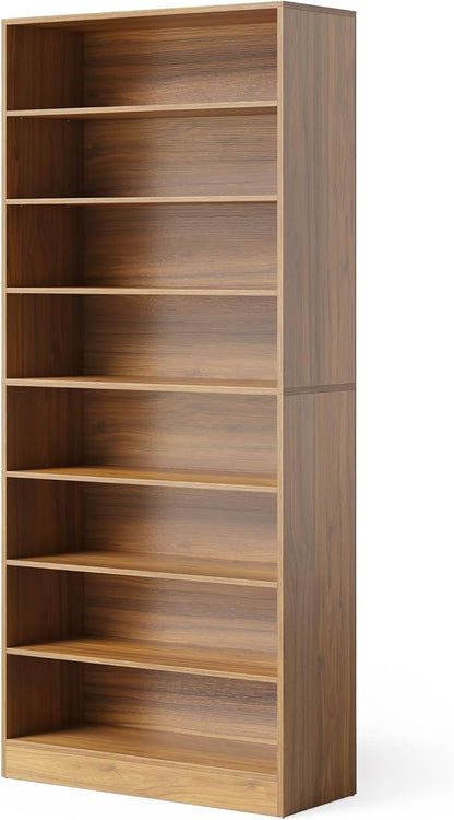 LITTLE TREE 9-Tier Shoe Cabinet, 32 Pairs Wooden Shoes Cabinet with Adjustable Shelves for Entryway, 70.9" Tall Shoe Cabinet, Freestanding Modern Shoe Rack Organizer for Living Room Bedroom, Brown