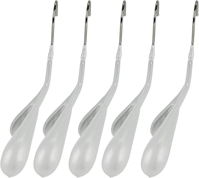 Mawa by Reston Lloyd BodyForm Series Non-Slip Space-Saving Clothes Hanger with Bar for Pants, 16-1/2", Style 42/LS, Set of 6, White