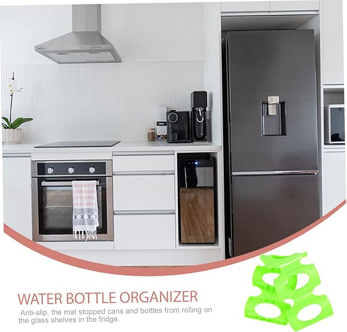 LABRIMP Refrigerator Wine Rack Can Holder Bottle Storage Fridge Beer Organizer Silicone Can Dispenser