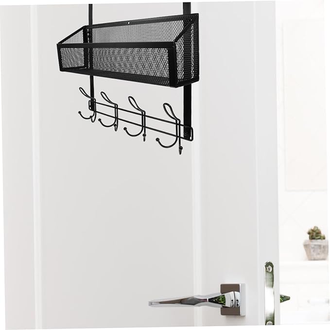 Over Door Organizer Multi Layer Storage Rack for Bathroom Kitchen Bedroom No Drill Installation Stylish Design for Maximized Space for Towels Hats More