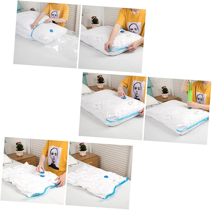 Clothes Storage Bag Quilt Space Saver Vacuum Storage Bag 100x70cm Save Space Organizer