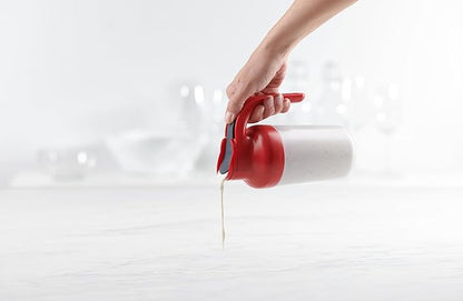 Trudeau Syrup Dispenser, 19oz, Red