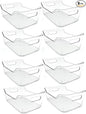 8 Pack Acrylic Pantry Storage Bins, Storage Bins for Cabinets, Clear Bins for Pantry, Cabinets, Organizing, Fridge, Kitchen (7.9” x 5.5” x 3.2”)