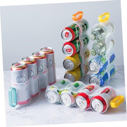 Hemobllo 3Pcs Can Dispenser Organizer for Refrigerator Versatile Soda Rack for Drinks Beer and Canned Beverages Storage for Home Kitchen and Pantry