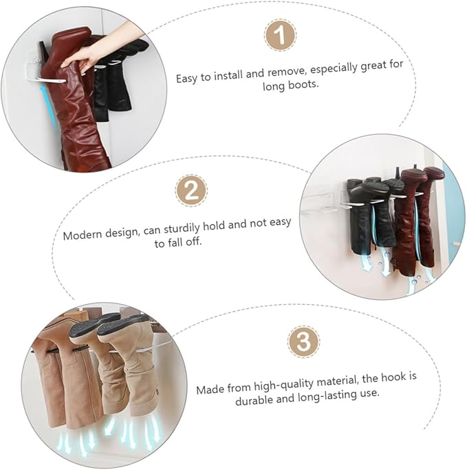 2Pcs Wall Mounted Shoe Rack Compact Storage Organizer for Entryway Bathroom Stylish White Hanging Shelf for Boots Shoes Space Saving for Home