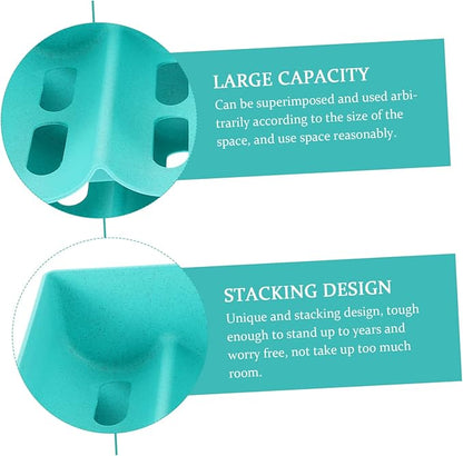 PRETYZOOM 4pcs Can Storage Rack Bottle Rack Organizer Material Easy to Stack Wine Holder for Fridge
