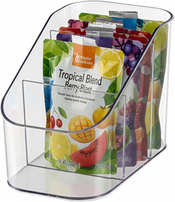 Drink Packet Organizer for Powdered Drink Mix,Powder Packet,Water Flavor Packet,Wooden Water Flavor Packet Organization Container for Kitchen Cabinet, Pantry,Office, Snack Bar Organizer-Small