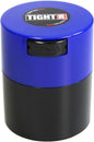 Tightvac - Premium Airtight Herb Storage Container - Holds ½ oz to 3 ounces - Keep Your Herbs and Dry Goods Fresh and Flavorful. Black Blue
