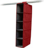 Covermates Keepsakes Hanging Shoe Organizer - Heavy Duty Material, Sturdy Interior Shelves - Closet Storage, Red Heather
