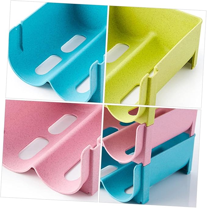 Ciieeo 3Pcs Stackable Refrigerator Beverage Storage Box Sturdy Can Organizer for Beer and Soda Easy to Clean Fridge Drawer Rack Space-Saving Design for Kitchen and Pantry