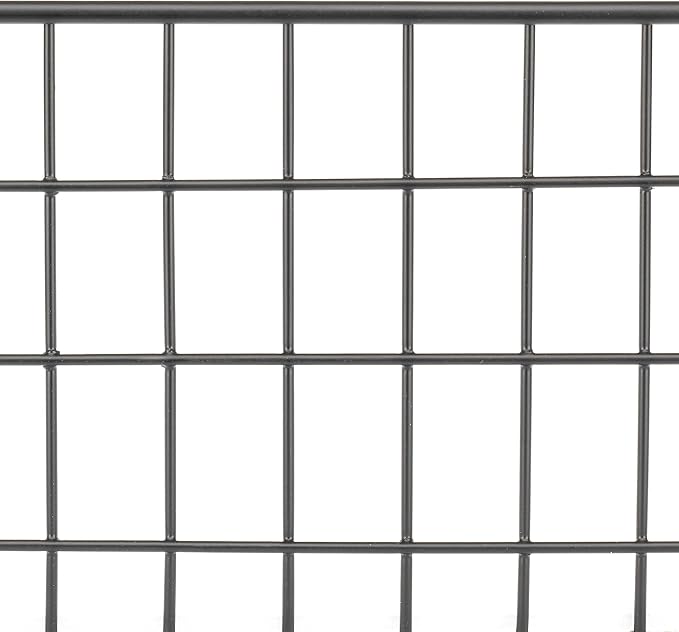 Whitmor 4 Pack Black Wire Storage Baskets for Office, Pantry, Kitchen Bins & Freezer Organizing