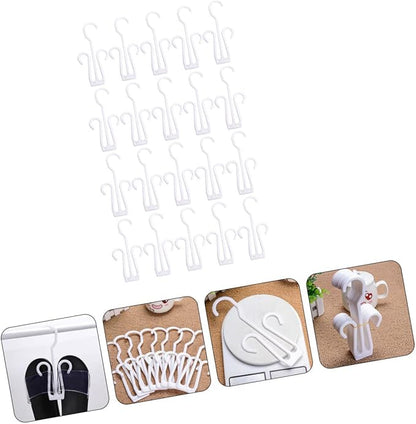 Cabilock 100pcs Shoe Hangers for Household Use Hooks for Drying and Displaying Shoes for Closet Organization and Home