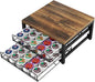 Coffee Pod Holder Drawer 2 Tier for K Cup Capsule Pods Storage Organizer Under Coffee Pot Storage Sliding Drawer (Black, 2 Tier)