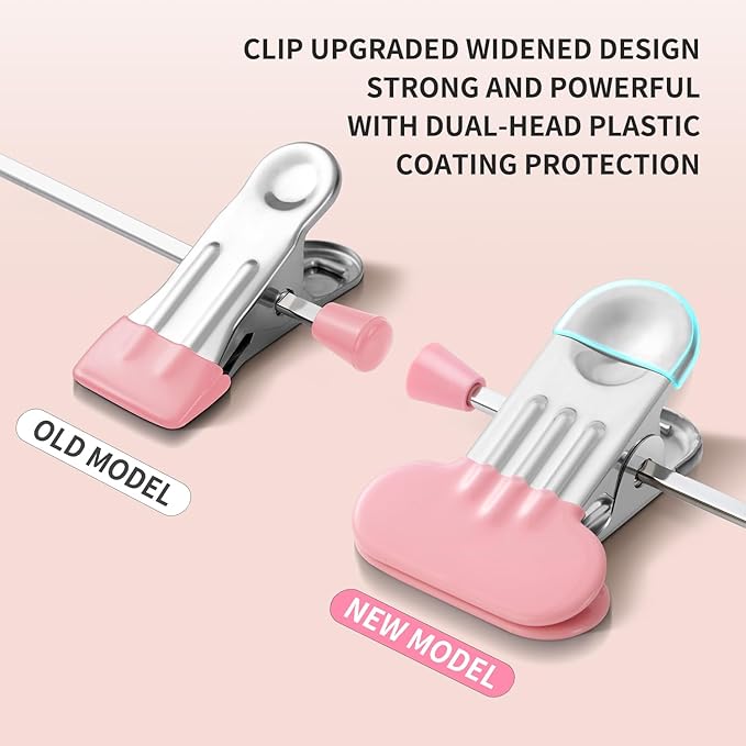 Pants Hangers with Wide Clips 30 Pack Adjustable Skirt Hangers for Women Non-Slip Clothes Hanger for Pants Heavy Duty Space Saving Trousers Hanger for Jeans,Shorts Pink 12Inch