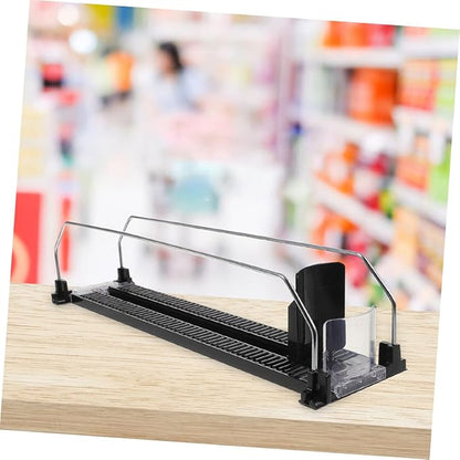 MERRYHAPY 2pcs Plastic Beverage Dispenser Stand Pusher Can Organizer for Refrigerator Easy Install Drink Pusher Fridge Accessory