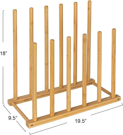 Bamboo 6 Pair Boot Rack, Natural