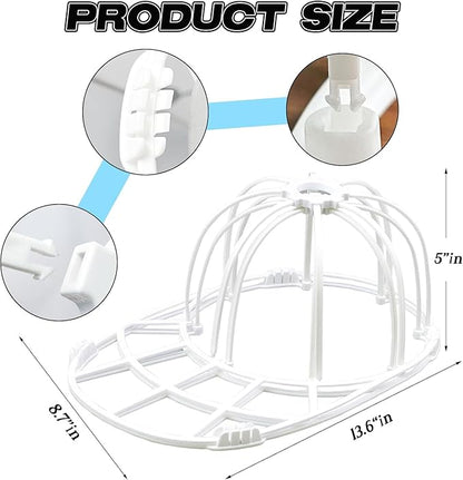 Hat Washer Cage Hats Cleaner, Hat Washer for baseball caps for Washing Machine with Mesh Bags Cleaning Protector Cage