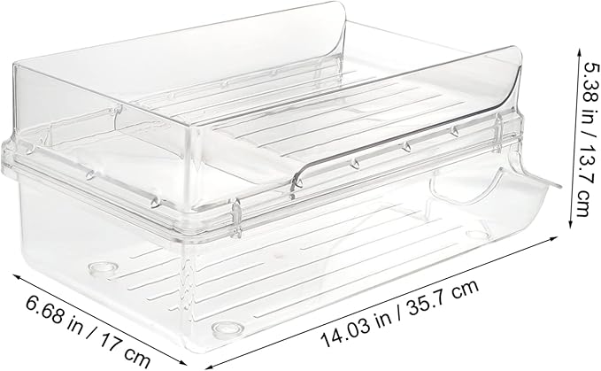 Zerodeko Freeze Beverage Holder Can Organizer for Fridge Plastic Soda Can Organizer Rack
