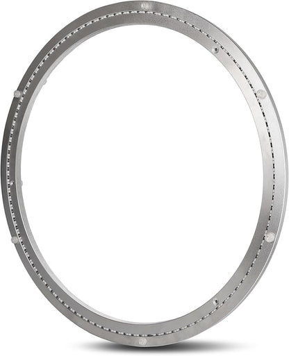 18 Inch Lazy Susan Heavy-Duty Aluminium Alloy Rotating Bearing Lazy Susan Hardware- Mute Bearing Turntable Ring Hardware for Dining and DIY Furniture (Capacity up to 550lb)