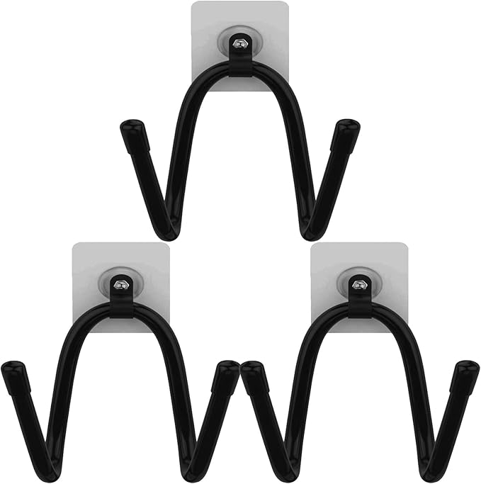 Universal - DIY Metal Adjustable Rack - Cowboy Hat Rack, Fold-Up Wall Hanging Storage Display,Cowboy Hat Holder,Cowboy Hat Organizer,Cowboy Hat Dryer Stand - Self-adhesive (no need for drilling) 3pack
