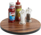 Woodard & Charles Round Lazy Susan Turntable with Stainless Steel Ball Bearing Mechanism (Black)