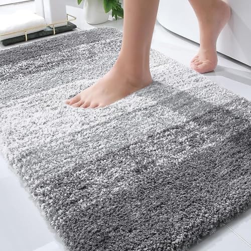 OLANLY Bathroom Rugs Mat 36x24, Extra Soft Absorbent Microfiber Bath Rugs by OLANLY