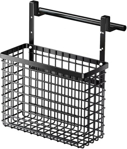 Over The Cabinet Door Organiser Storage Basket with Adjustable Heights for Kitchen and Bathroom Home Organization Tool