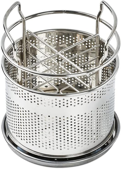 HOME&I Stainless Steel Silverware Drying Basket for Dish Rack, 4-Compartment Utensil Holder with Drain Board, Countertop Cutlery Caddy for Kitchen Sink & Dishwasher