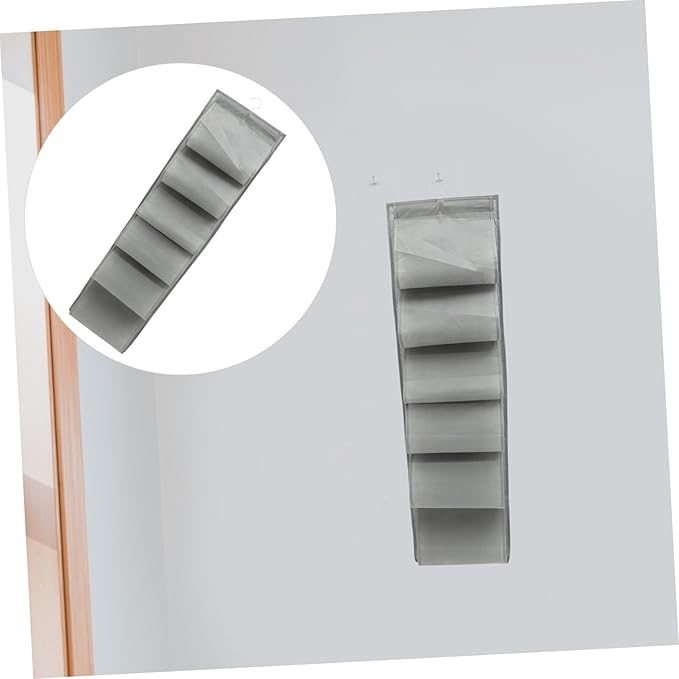 Alipis Compartment Hanging Shoe Storage Bag for Over Door and Wall Non Woven Organizer for Underwear and Clothes Space Saving Closet Hanging Organizer for Travel and Home Use Gray