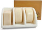 Shampoo Bar Holder for Shower, 3-Slot Soap & Conditioner Organizer with Drainage - Keeps Bars Dry & Lasts Longer - Modern Bathroom Organizer by Essence & Abode (Jade White)