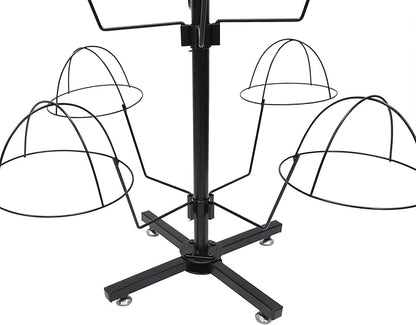 FixtureDisplays® Countertop Hat Rack Headwear Wig Cap Display Tabletop Stand 24x24x37" 3-Tier 12 Hats 10125-NF
