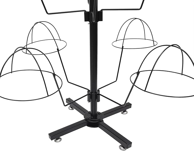 FixtureDisplays® Countertop Hat Rack Headwear Wig Cap Display Tabletop Stand 24x24x37" 3-Tier 12 Hats 10125-2D
